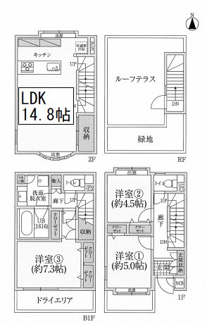 アリーナ赤塚 間取り図