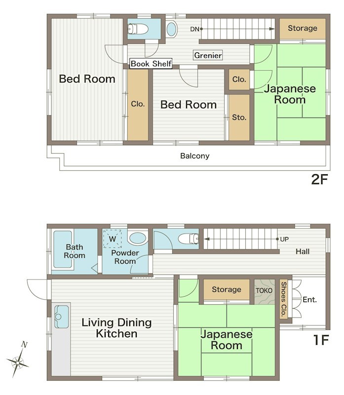 草加市新里町　戸建 間取り図