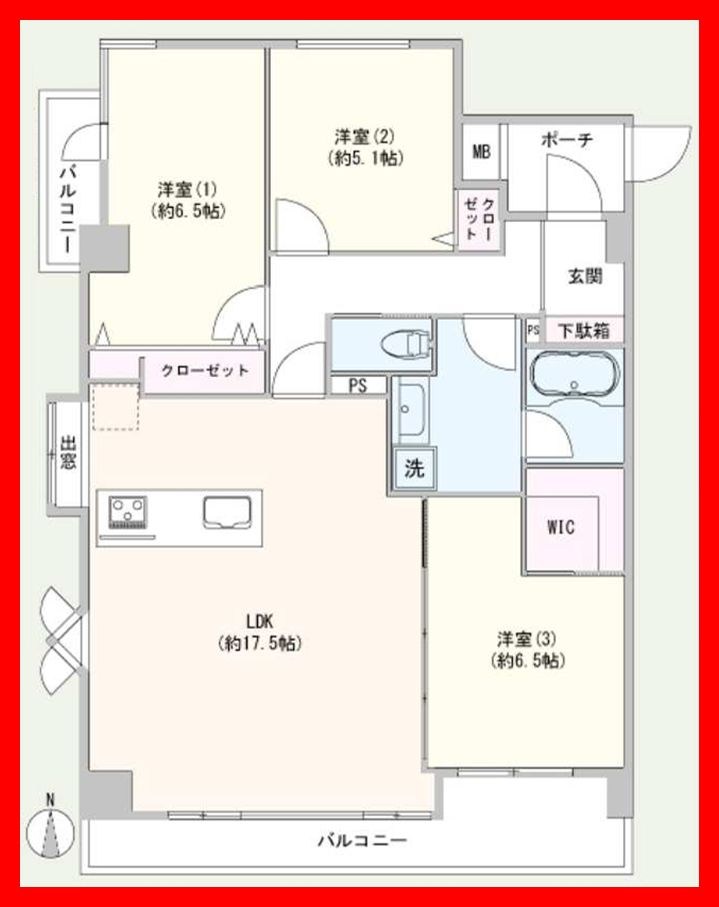 モア・ステージ綾瀬 間取図・土地図