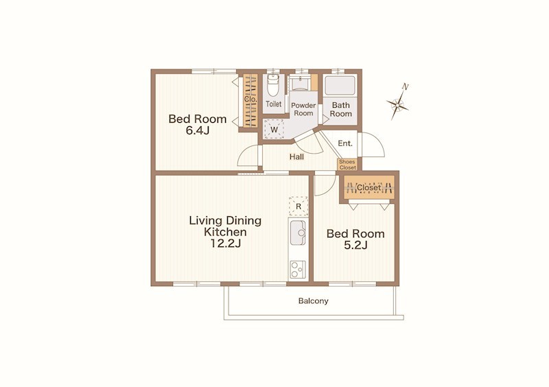 草加旭町団地 間取図・土地図