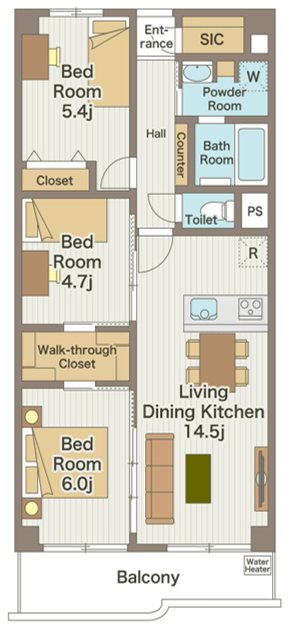 ハイラーク船堀 間取り図