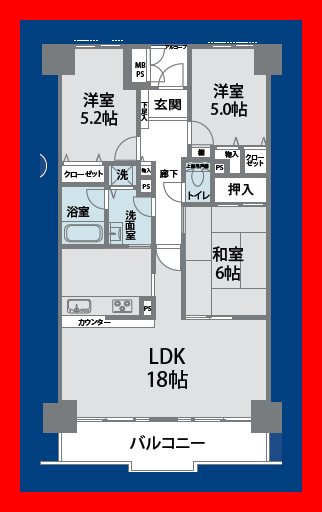 ライオンズプラザ大宮 間取り図