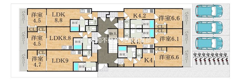 クレアール小泉東Ⅰ 間取り図