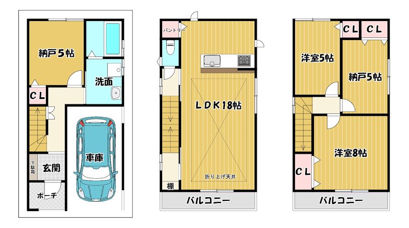 大阪府枚方市大峰南町 間取図・土地図
