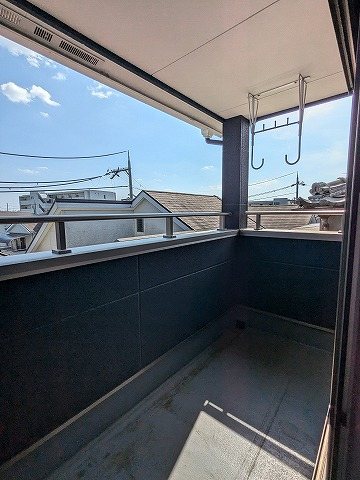 大阪府枚方市田口１丁目 現地写真（バルコニー）