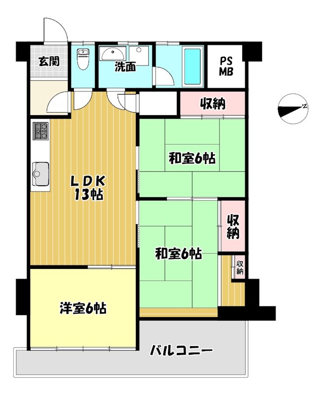 京都府八幡市八幡五反田 間取図・土地図