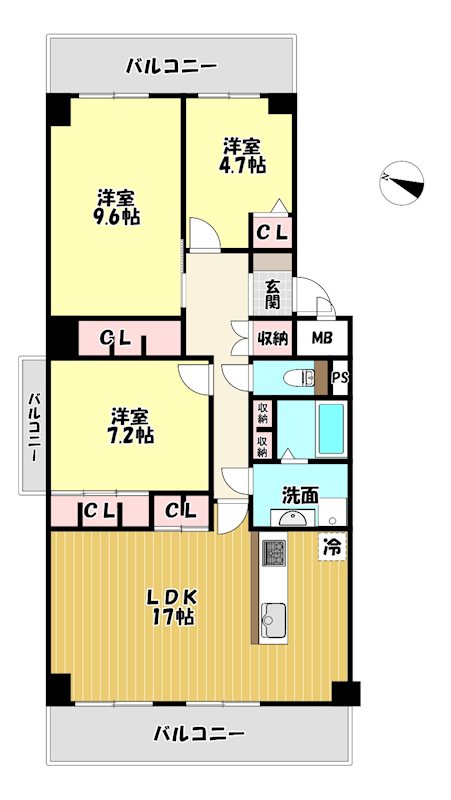 大阪府枚方市山之上北町 間取図・土地図