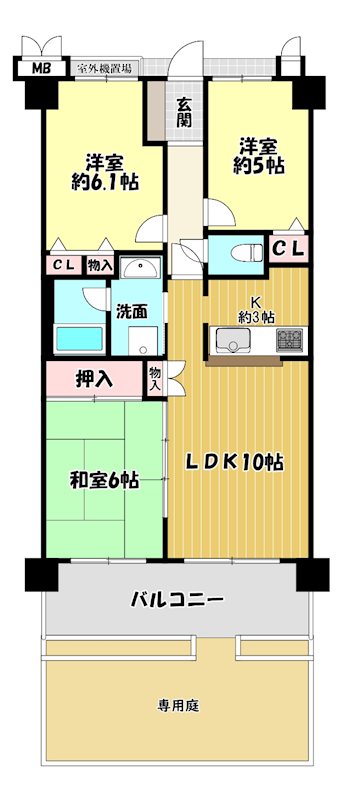 大阪府枚方市出口３丁目 間取図・土地図