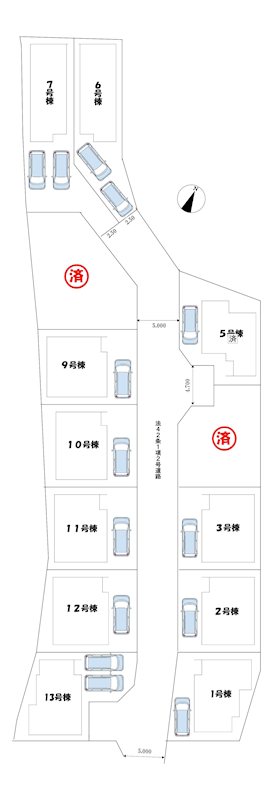 大阪府枚方市長尾家具町２丁目 区画図