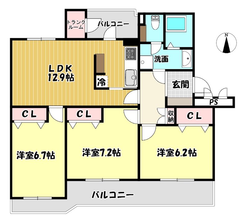 大阪府枚方市藤阪西町 間取図・土地図