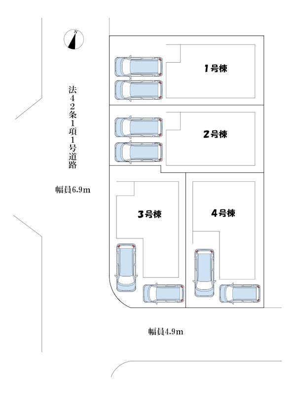 京都府八幡市橋本平野山 区画図