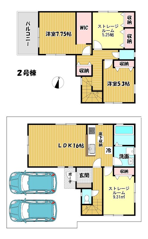 大阪府枚方市星丘３丁目 間取図・土地図