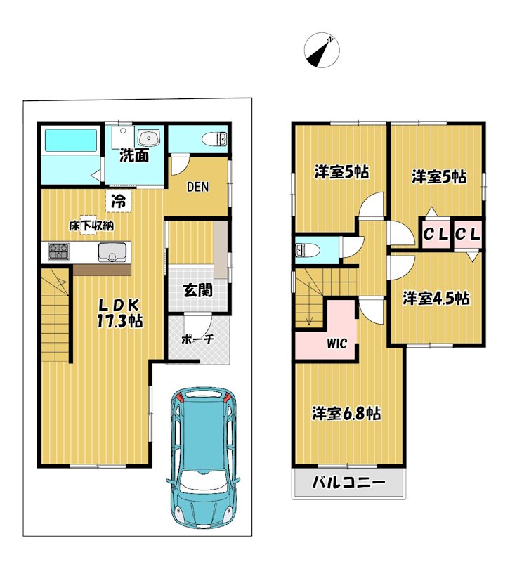 大阪府枚方市招提南町１丁目 間取図・土地図