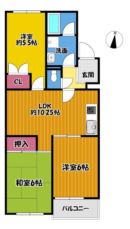 大阪府枚方市出口２丁目 間取図・土地図