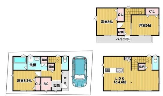 大阪府枚方市北楠葉町 間取図・土地図