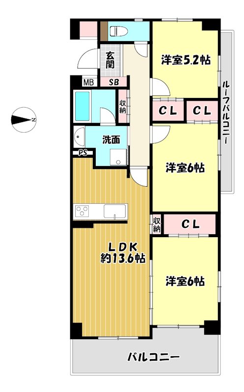 大阪府枚方市伊加賀北町 間取図・土地図
