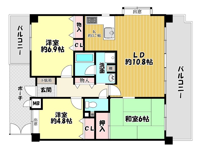 大阪府交野市藤が尾２丁目 間取図・土地図