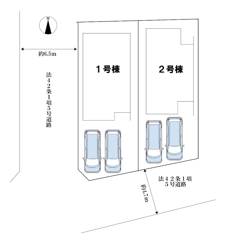 大阪府枚方市渚東町 全体区画図