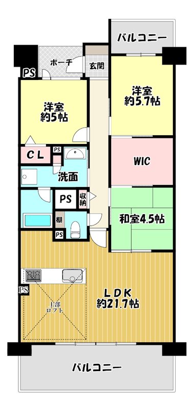 大阪府枚方市伊加賀西町 間取図・土地図
