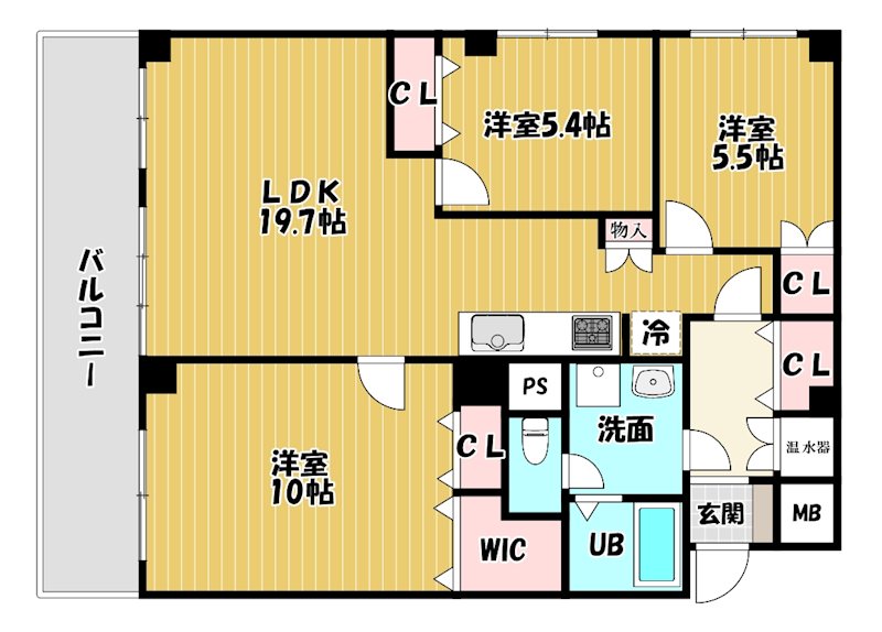 大阪府枚方市渚南町 間取図・土地図