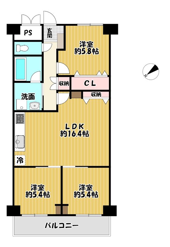 大阪府枚方市出口６丁目 間取図・土地図