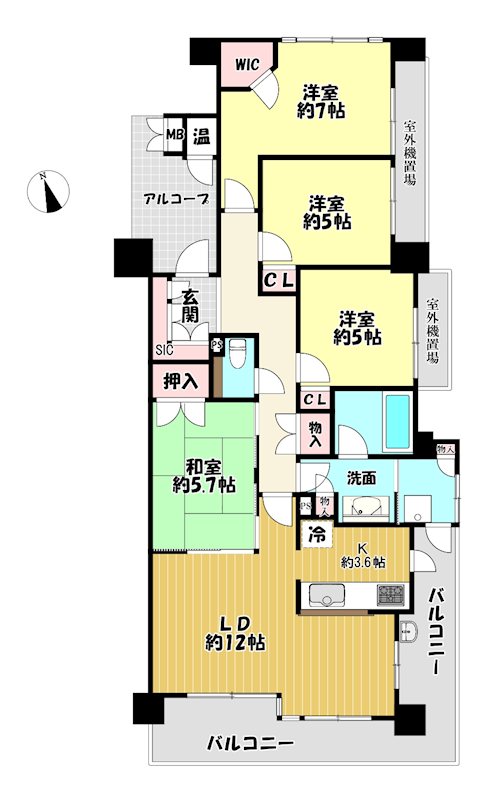 大阪府枚方市磯島南町 間取図・土地図