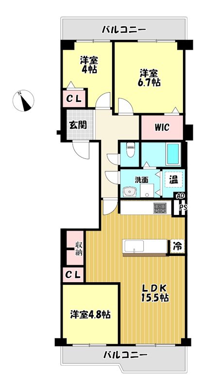 大阪府枚方市香里ケ丘９丁目 間取図・土地図