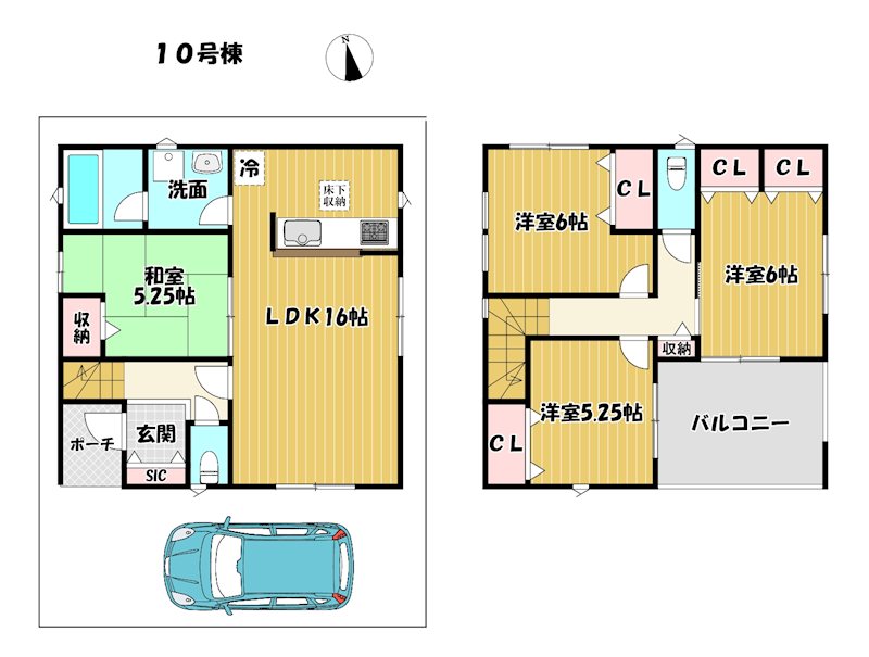 大阪府枚方市長尾峠町 間取図・土地図