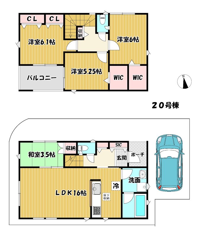 大阪府枚方市長尾峠町 間取図・土地図