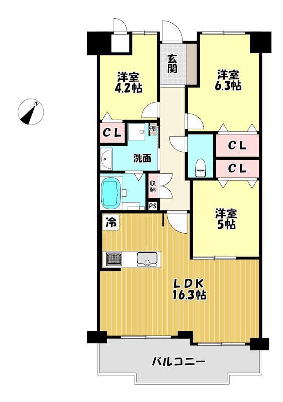 大阪府枚方市東山１丁目 間取図・土地図