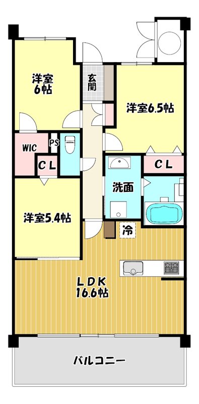 大阪府枚方市香里ケ丘７丁目 間取図・土地図