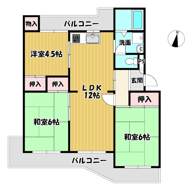 京都府八幡市男山雄徳 間取図・土地図