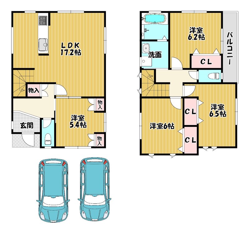 大阪府枚方市長尾西町１丁目 間取図・土地図