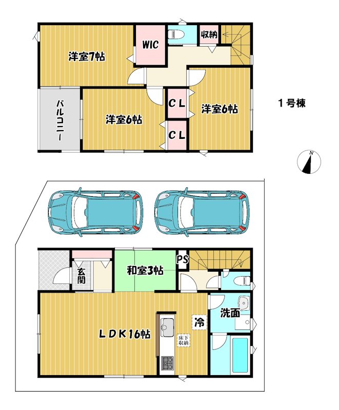 大阪府枚方市山之上西町 間取図・土地図