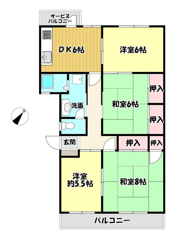 大阪府枚方市東山２丁目 間取図・土地図