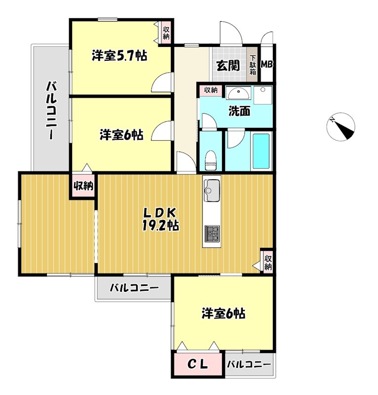 大阪府枚方市西船橋２丁目 間取図・土地図
