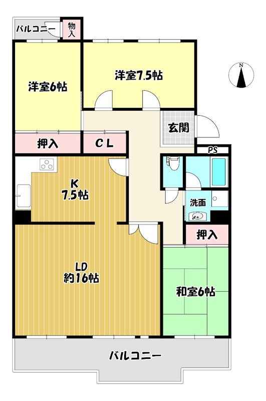 大阪府枚方市東中振１丁目 間取図・土地図