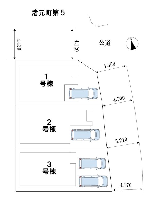 大阪府枚方市渚元町 全体区画図