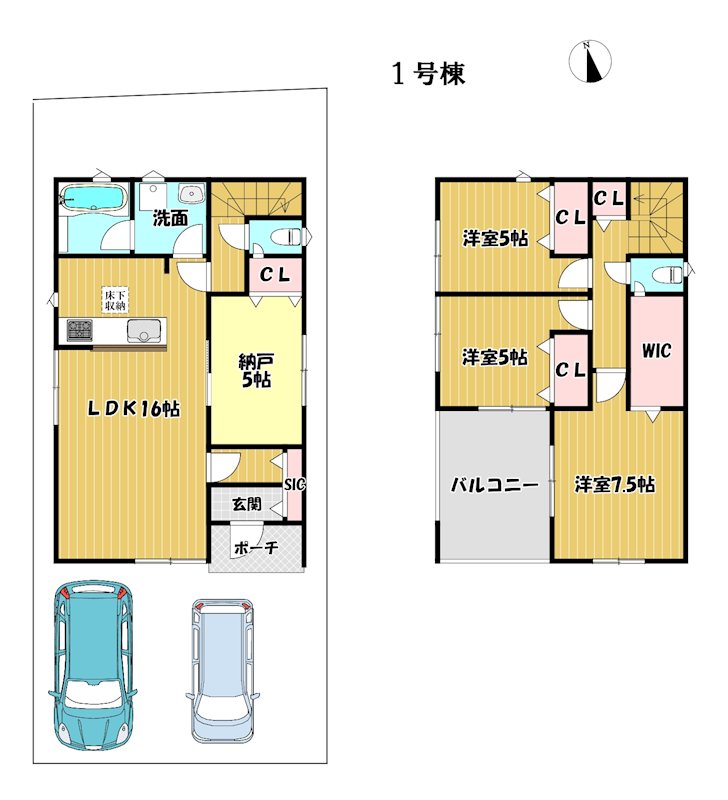 大阪府枚方市楠葉野田２丁目 間取図・土地図