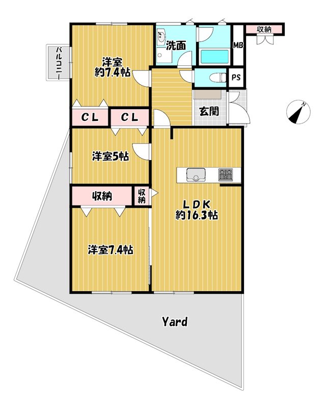 大阪府枚方市菊丘町 間取図・土地図