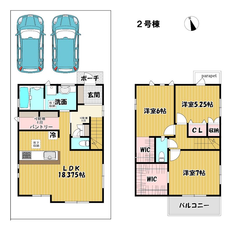 大阪府枚方市長尾東町３丁目 間取図・土地図