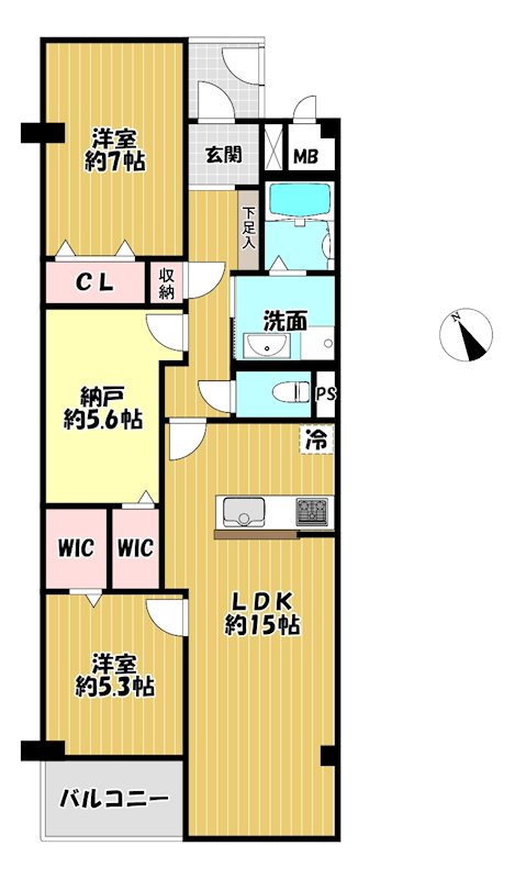 大阪府枚方市楠葉花園町 間取図・土地図
