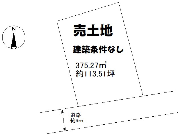 土地　周南呼坂本町 間取図・土地図