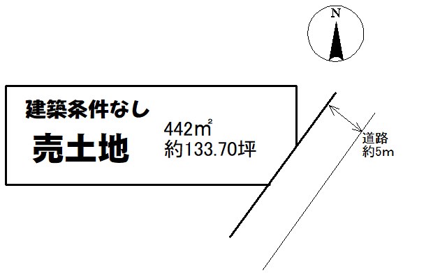 土地　周南市大字鹿野上3375-10 間取図・土地図