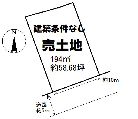 土地　周南市下上見明 間取図・土地図