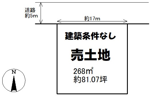 土地　周南市大河内10700番432 間取図・土地図