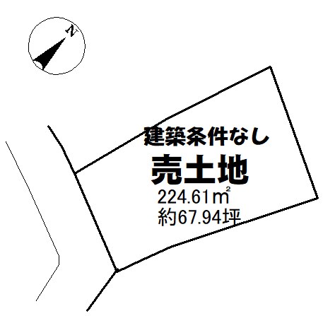 土地　周南市上村240-17 間取図・土地図