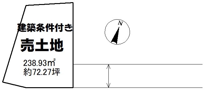 土地　周南市かせ河原町1号地 間取図・土地図