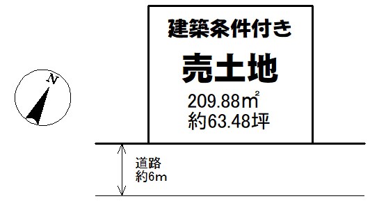 土地　周南市かせ河原町3号地 間取図・土地図