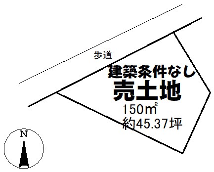 土地　周南市大字徳山西一の井手 間取図・土地図